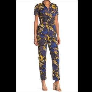 MOTHER The Zippy Floral 70’s Print Jumpsuit